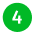 Green circular icon with white number 4 centered inside.