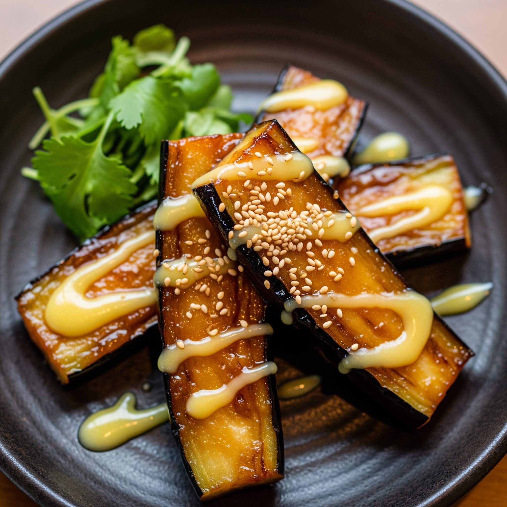 Low-Carb Simple Miso-Glazed Eggplant