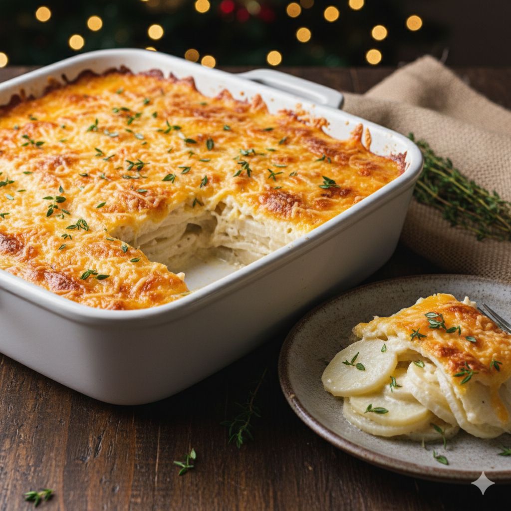 Lighten up this favorite creamy recipe by using turnips and a lower-fat sauce