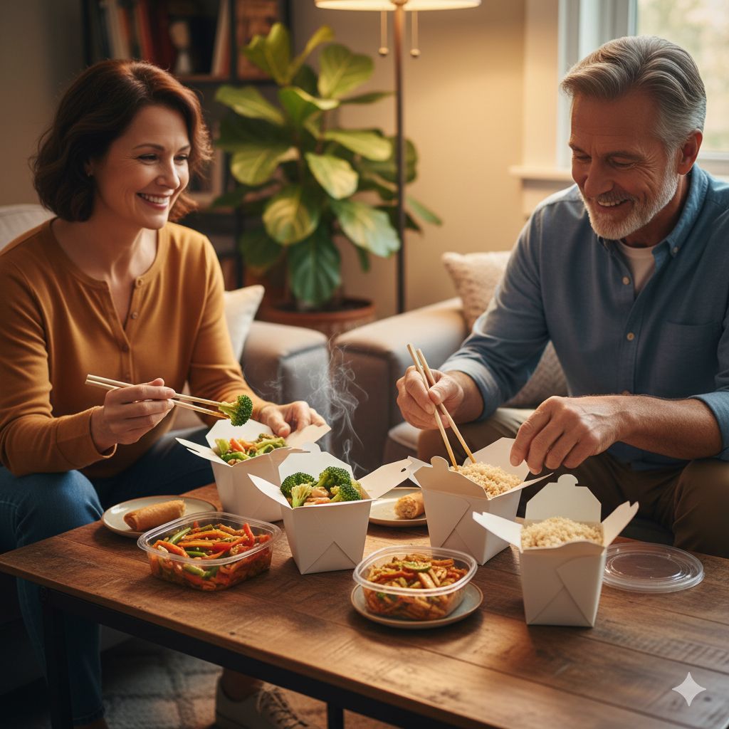 Chinese takeout can be healthy, relaxing, and delicious if you order mindfully. 