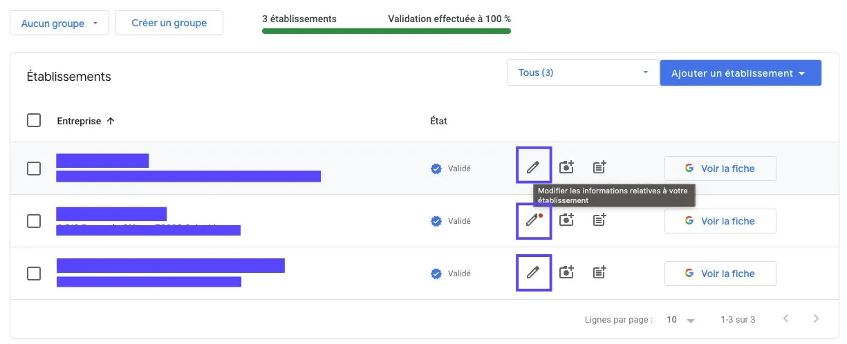 Modifier les informations de votre établissement sur Google Business Profile