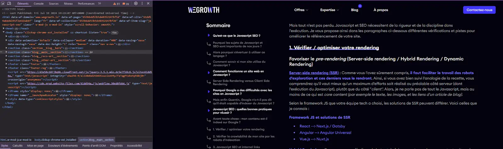 Comprendre le DOM dans le contexte du Client Side Rendering en SEO