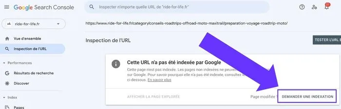 Indexer rapidement une page sur Google avec Google Search Console