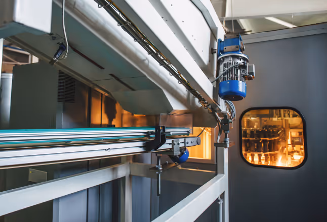 A manufacturing environment with a machine motor and an Xtellio Remote Power Kit in the foreground