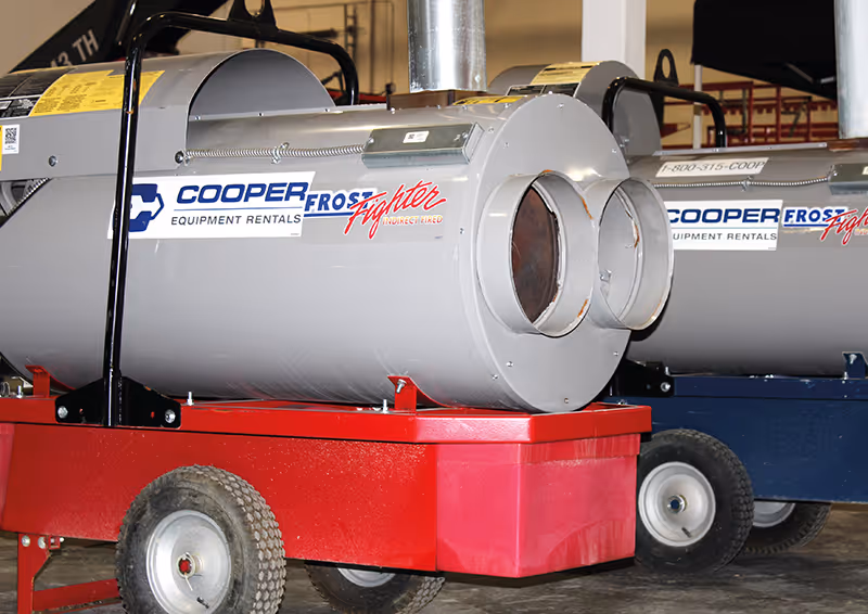 A Portable Heater from Cooper Equipment Rentals