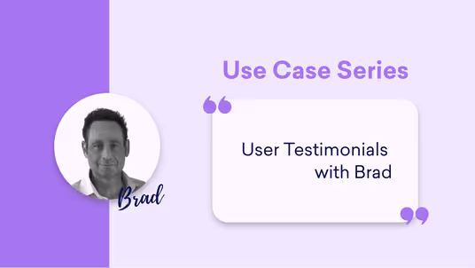 Use case with Brad, prepared by Decktopus Content Team
