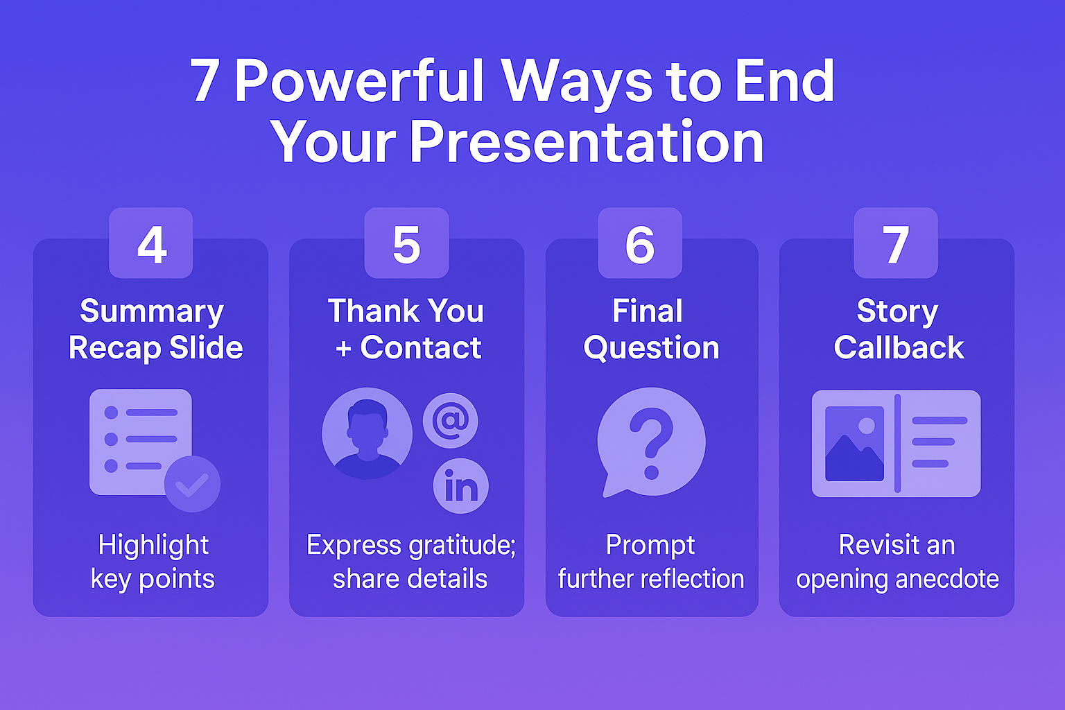 7 Powerful ays to End Your Presentation part 2
