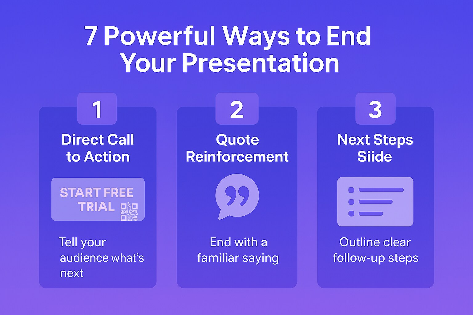 7 Powerful Ways to End Your Presentation part 1