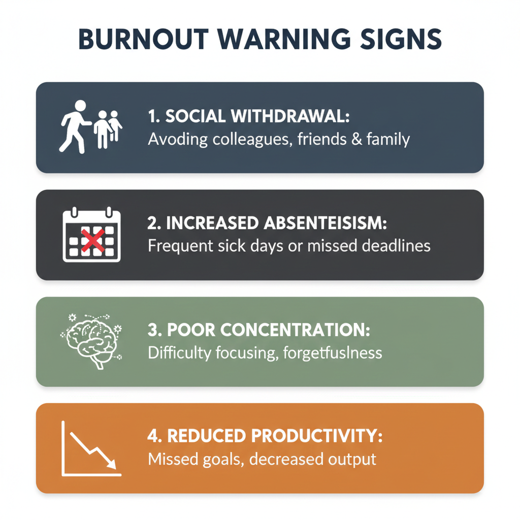 Infographic displaying employee burnout statistics in the UK including stress levels, resignation rates, and economic impact on businesses
