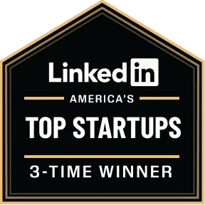 LinkedIn 3-time winner of the America's Top Startups award.