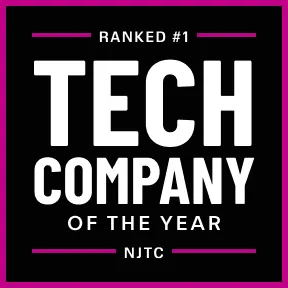 NJTC award for being ranked the #1 tech company of the year.