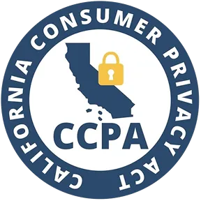 CCPA (California Consumer Privacy Act) badge.