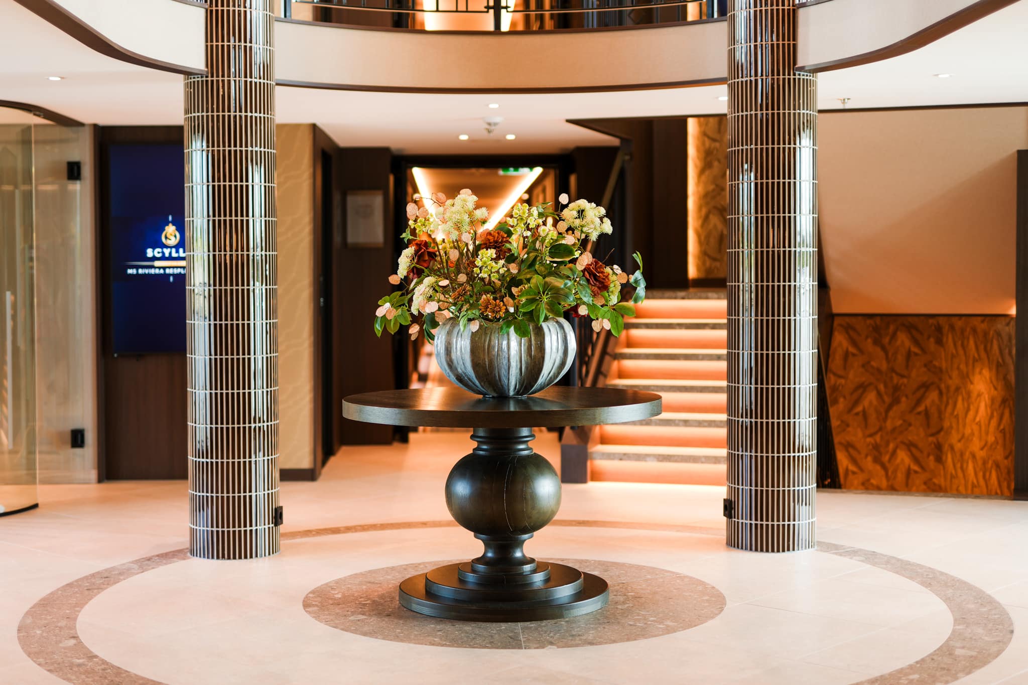 Lobby aboard MS Riviera Resplendence