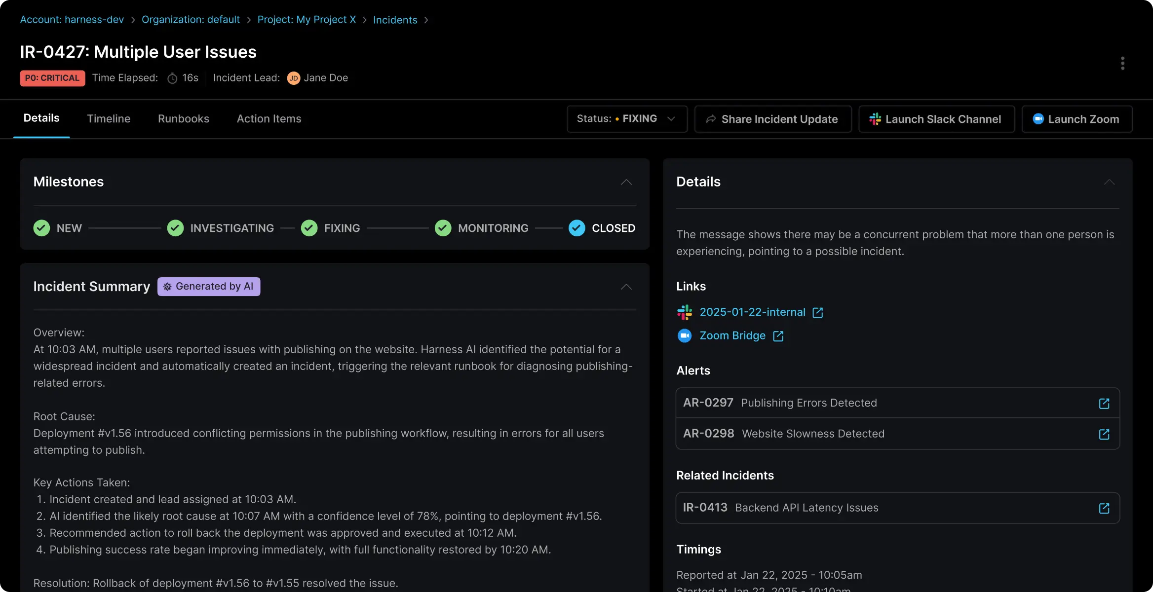 AI Site Reliability Engineering