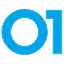Blue stylized logo combining the letters O and I.