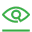 Green eye icon with a checkmark inside, representing visibility or verification.