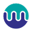 Logo of Mend showing a teal and purple circular design with curved vertical lines.