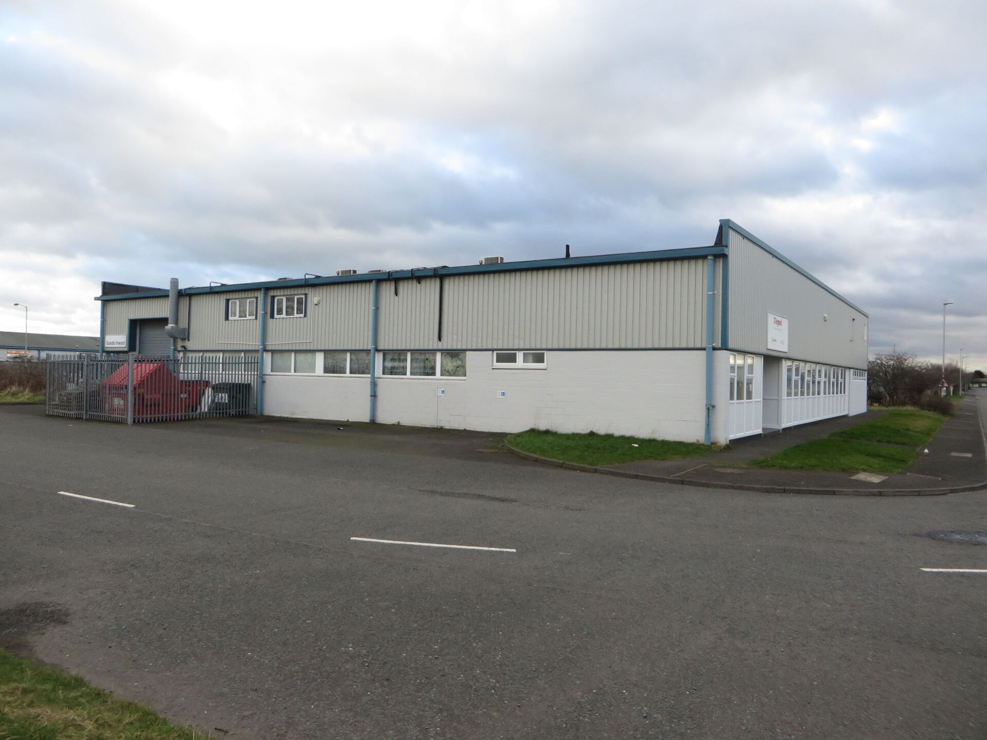 Light industrial building exterior