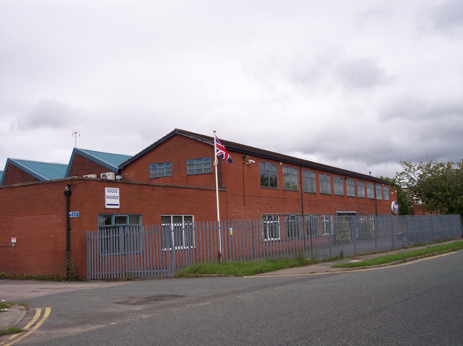 Warehouse at industrial estate, exterior