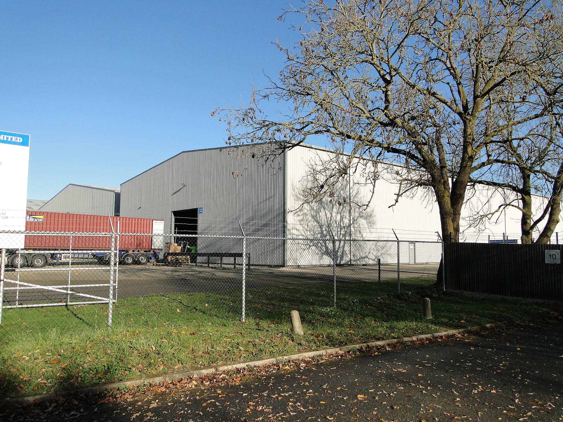 Large warehouse exterior