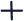 Blue plus symbol with rounded edges.