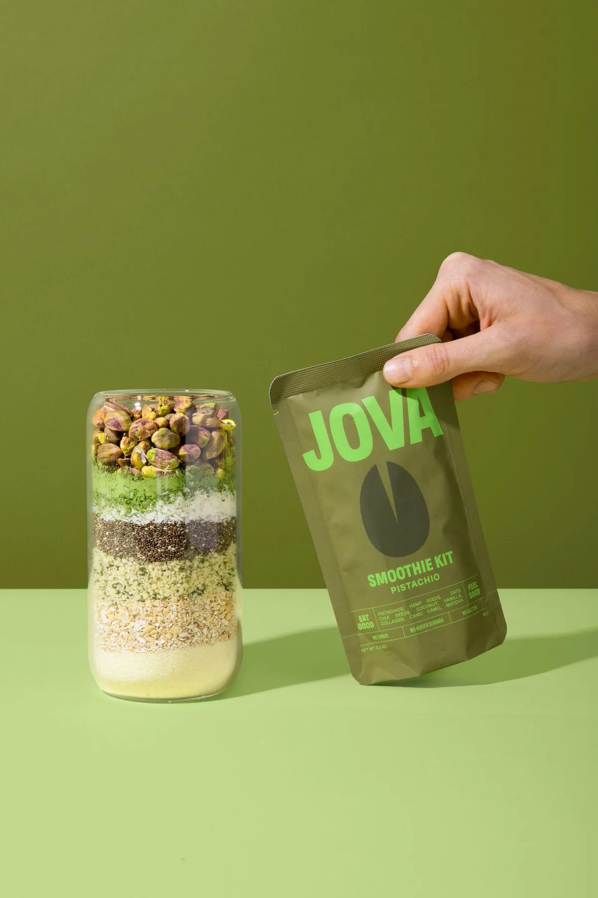 a full body model modeling a nose ring