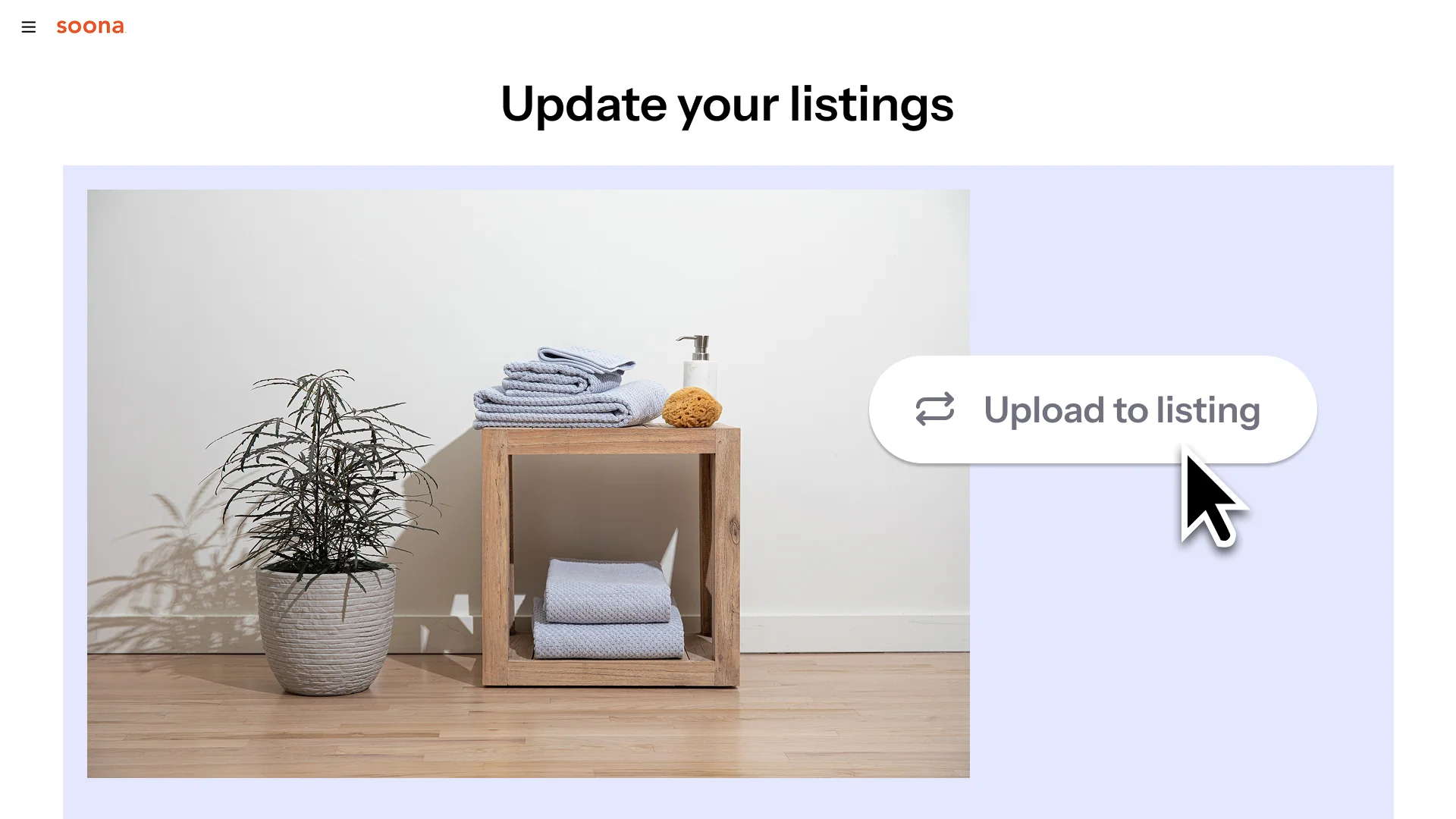 Uploading a finished soona product photo directly to a Walmart listing
