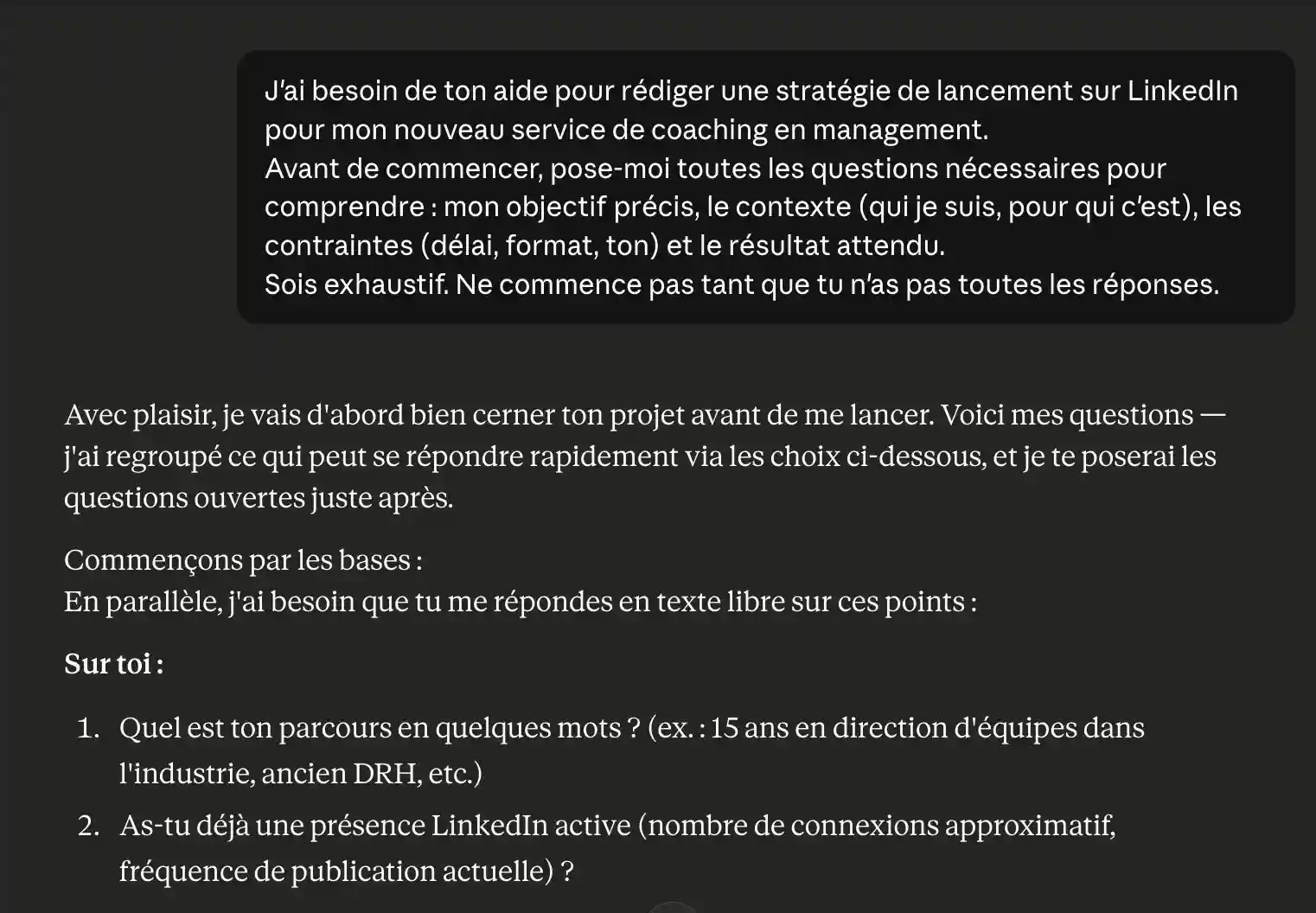 Méta-prompt pour Claude AI