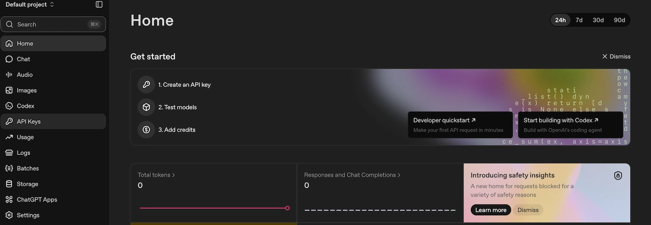 Créer une clé API OpenAI