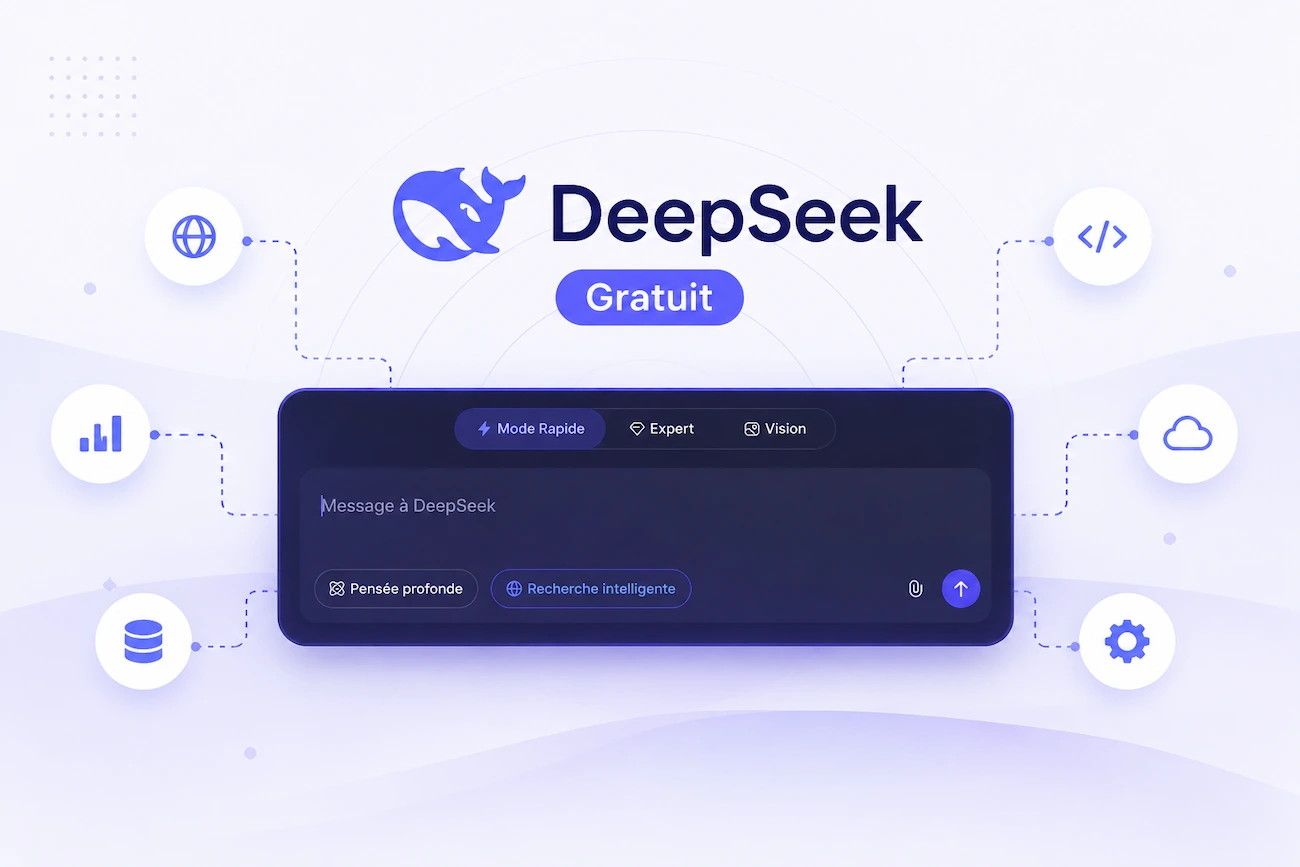 DeepSeek gratuit : comment utiliser l'IA chinoise sans payer