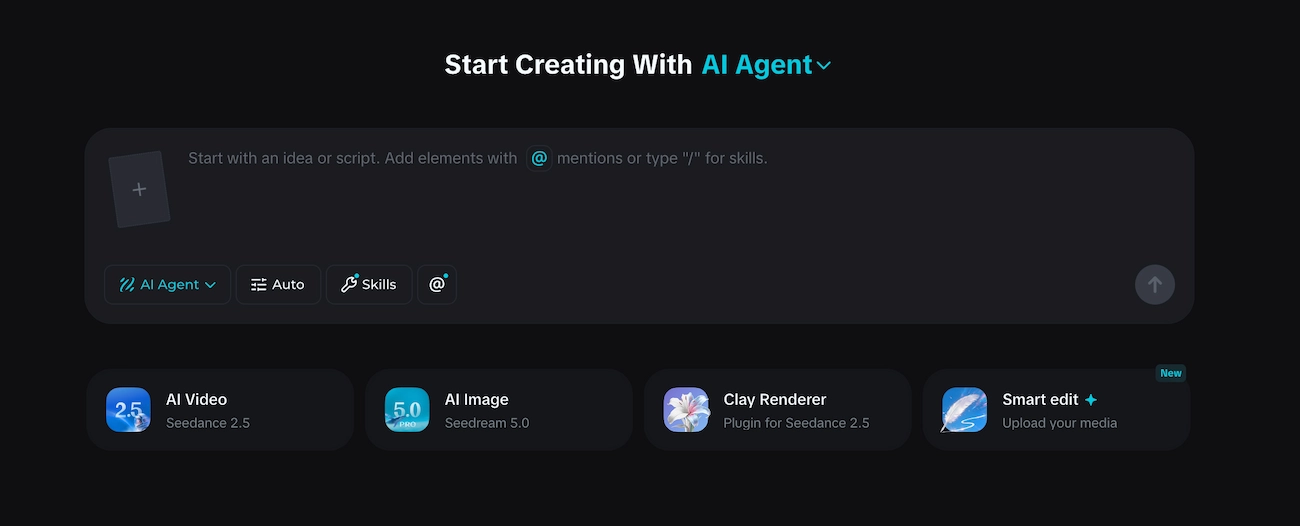 Créer une vidéo avec Seedance depuis CapCut Dreamina