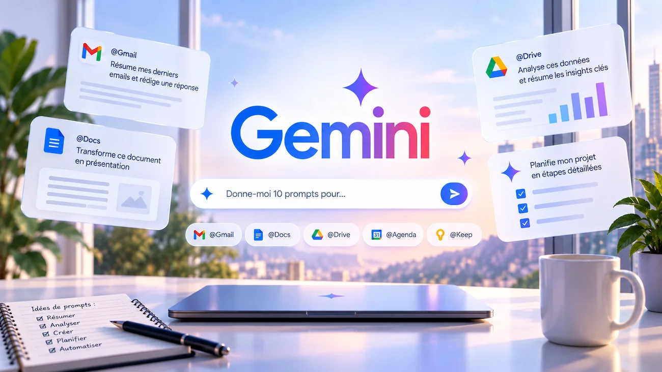 Les 10 meilleurs prompts Gemini en 2026 : guide et exemples concrets