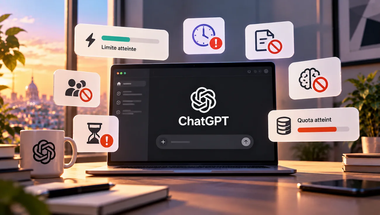 Limites et quotas ChatGPT : fonctionnement et astuces pour ne plus être bloqué