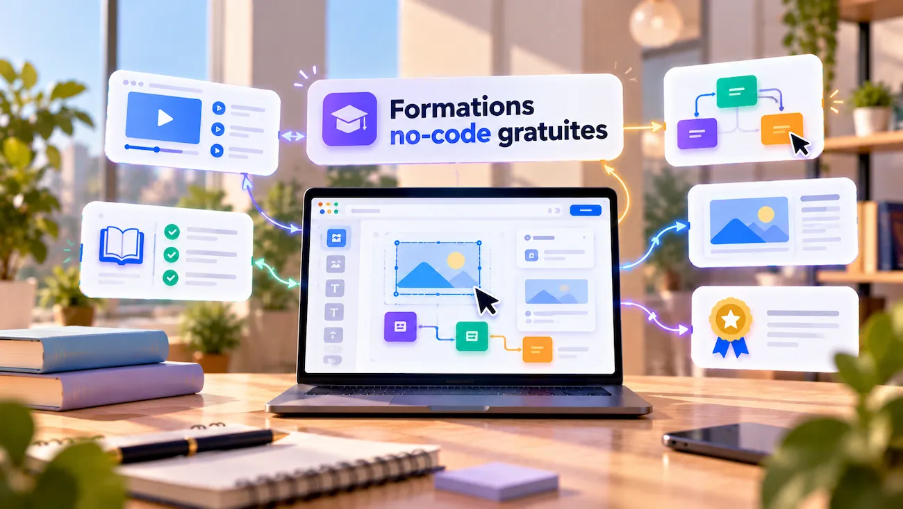 Formation no code gratuite : académies, cours en ligne et certificats