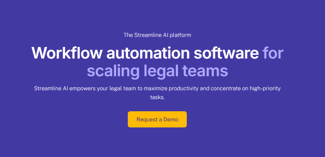 streamline ai homepage