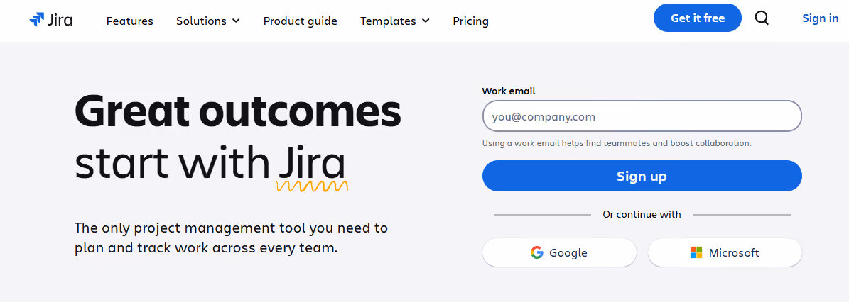 jira homepage