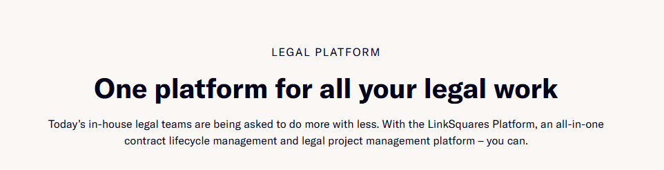 LinkSquares homepage