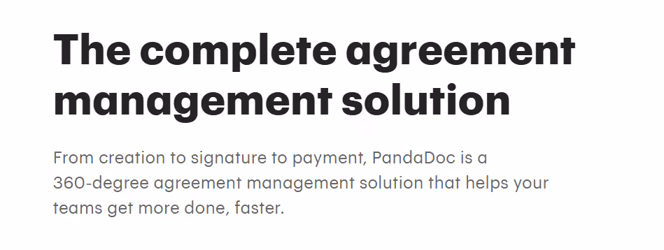 PandaDoc homepage