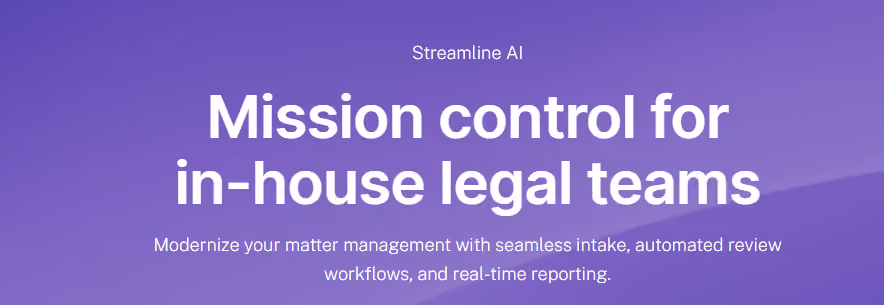 Streamline AI homepage