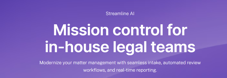 Streamline AI homepage