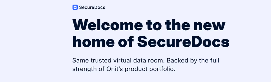 Onit homepage