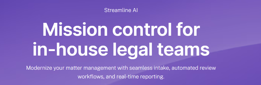 Streamline AI's homepage