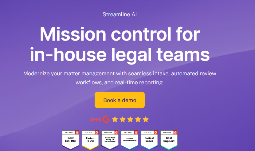 Streamline AI homepage