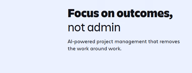 Jira homepage