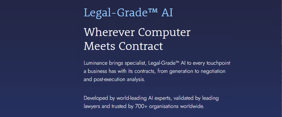 Luminance homepage