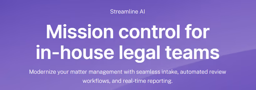 Streamline AI homepage