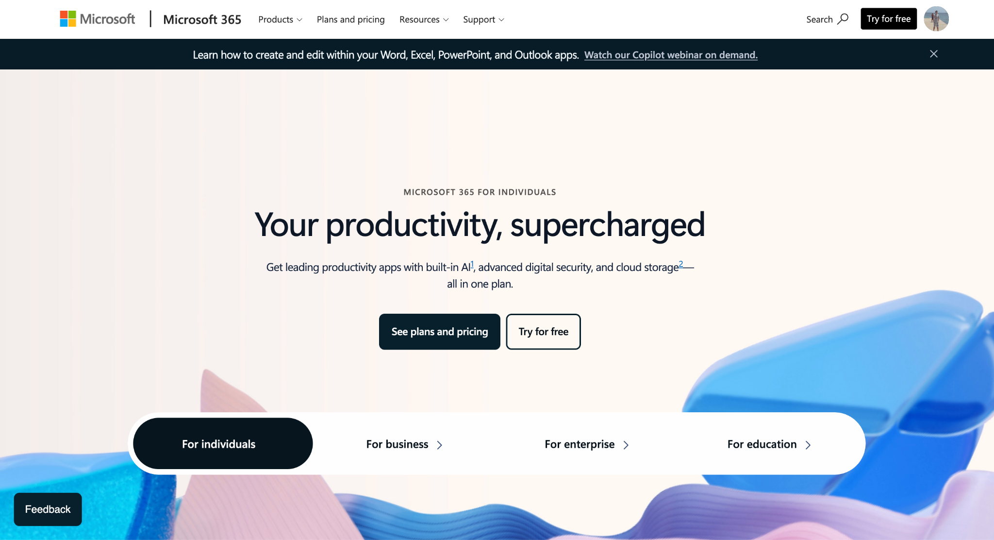 Microsoft Project homepage