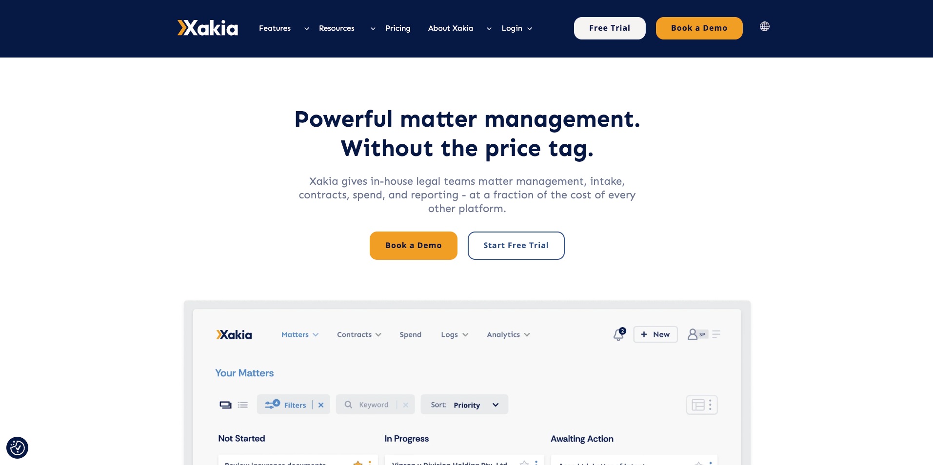 Xakia homepage