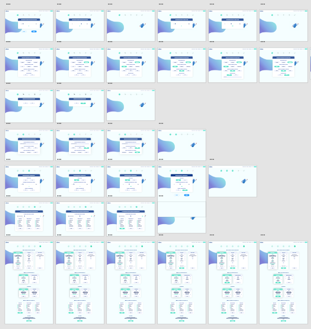 Odeno design process in Adobe XD