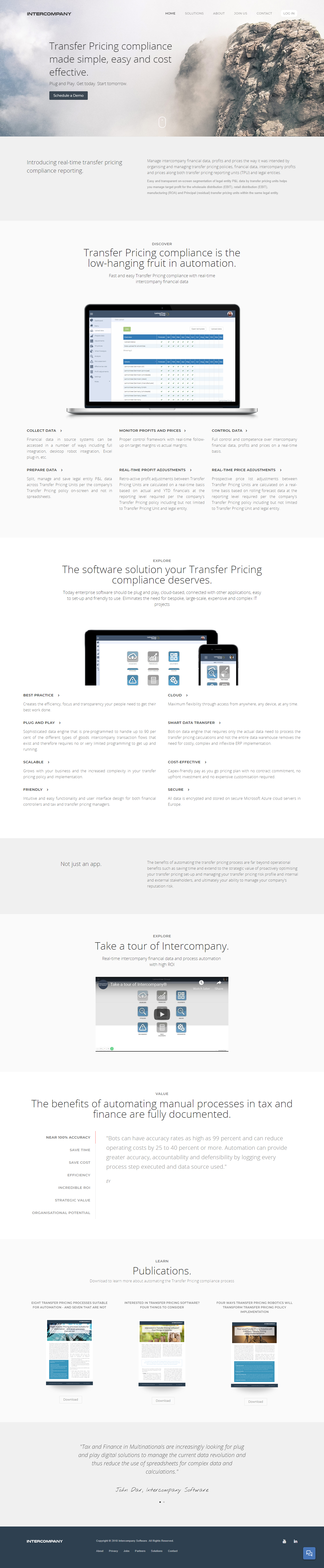 Intercompany Software homepage